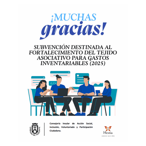 Agradecimiento Cabildo de Tenerife